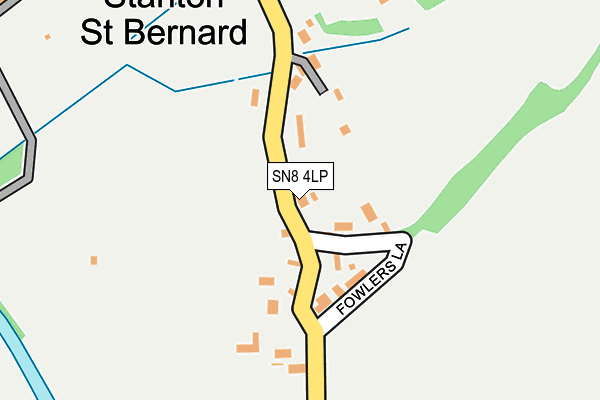SN8 4LP map - OS OpenMap – Local (Ordnance Survey)