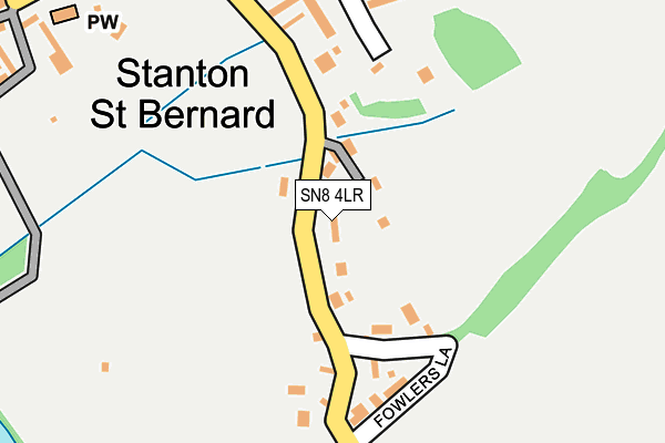 SN8 4LR map - OS OpenMap – Local (Ordnance Survey)