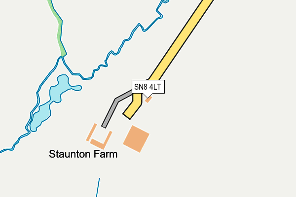 SN8 4LT map - OS OpenMap – Local (Ordnance Survey)