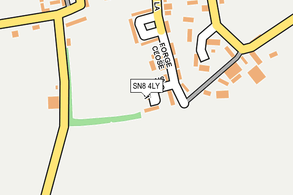 SN8 4LY map - OS OpenMap – Local (Ordnance Survey)