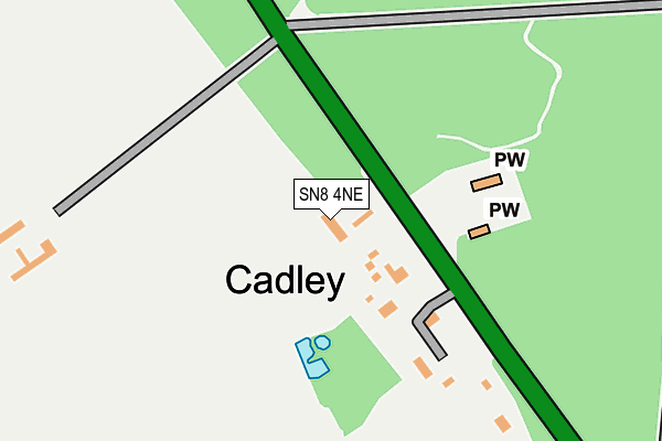 SN8 4NE map - OS OpenMap – Local (Ordnance Survey)