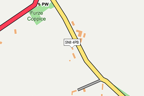 SN8 4PB map - OS OpenMap – Local (Ordnance Survey)