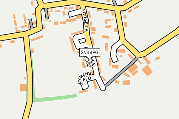 SN8 4PG map - OS OpenMap – Local (Ordnance Survey)