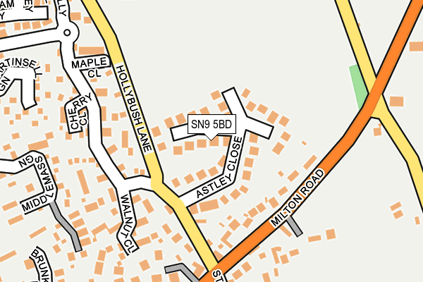 SN9 5BD map - OS OpenMap – Local (Ordnance Survey)