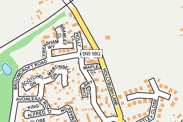 SN9 5BQ map - OS OpenMap – Local (Ordnance Survey)