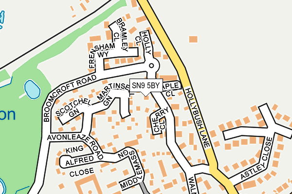 SN9 5BY map - OS OpenMap – Local (Ordnance Survey)