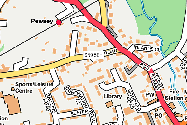 SN9 5EH map - OS OpenMap – Local (Ordnance Survey)