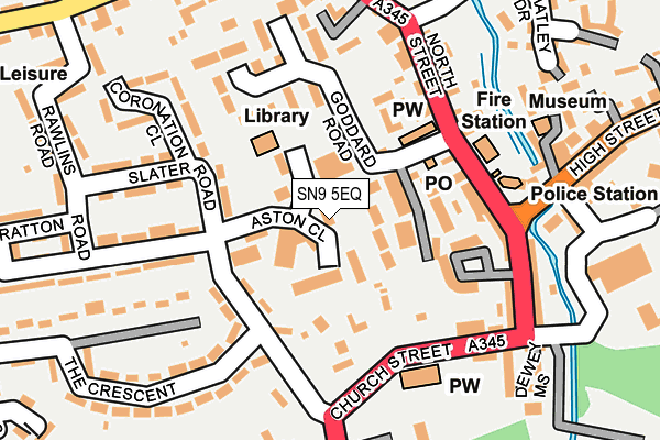 SN9 5EQ map - OS OpenMap – Local (Ordnance Survey)