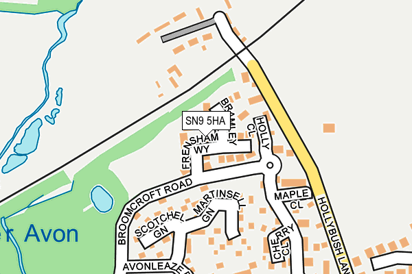 SN9 5HA map - OS OpenMap – Local (Ordnance Survey)