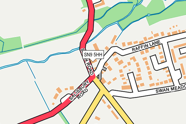 SN9 5HH map - OS OpenMap – Local (Ordnance Survey)