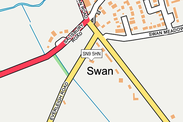 SN9 5HN map - OS OpenMap – Local (Ordnance Survey)