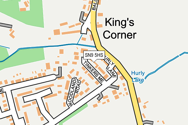 SN9 5HS map - OS OpenMap – Local (Ordnance Survey)