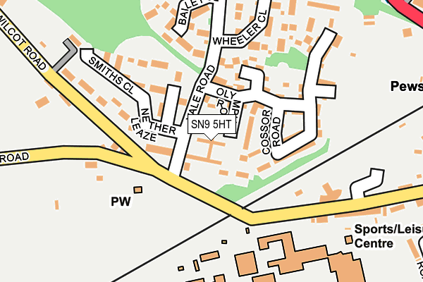 SN9 5HT map - OS OpenMap – Local (Ordnance Survey)