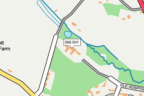 SN9 5HY map - OS OpenMap – Local (Ordnance Survey)