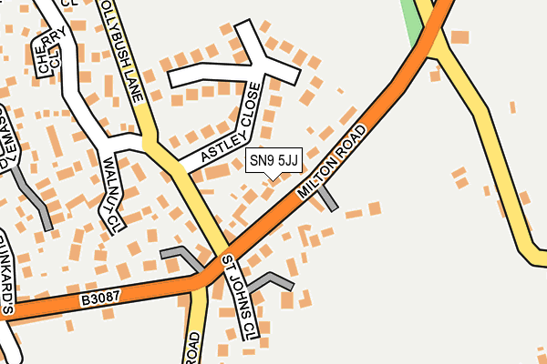 SN9 5JJ map - OS OpenMap – Local (Ordnance Survey)