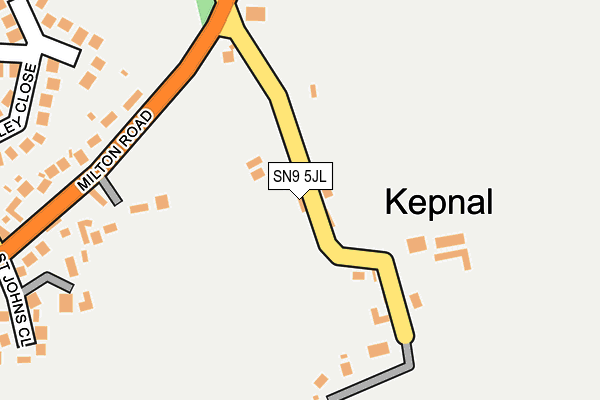 SN9 5JL map - OS OpenMap – Local (Ordnance Survey)