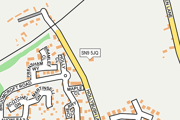 SN9 5JQ map - OS OpenMap – Local (Ordnance Survey)