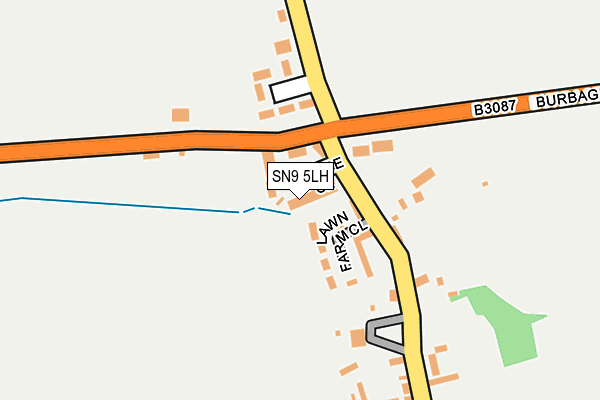 SN9 5LH map - OS OpenMap – Local (Ordnance Survey)