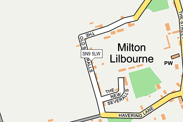 SN9 5LW map - OS OpenMap – Local (Ordnance Survey)