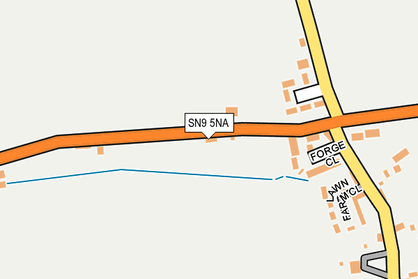 SN9 5NA map - OS OpenMap – Local (Ordnance Survey)