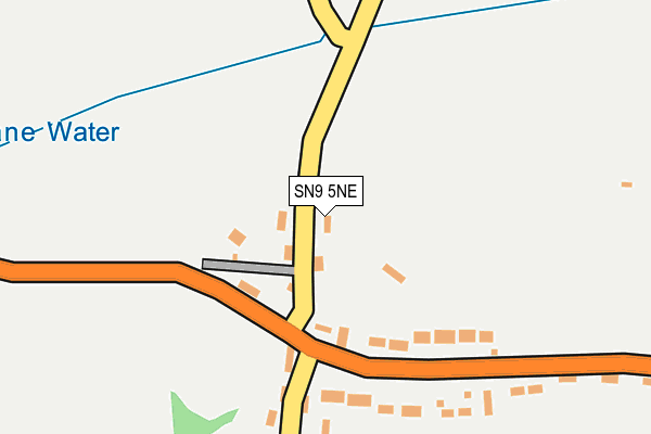 SN9 5NE map - OS OpenMap – Local (Ordnance Survey)
