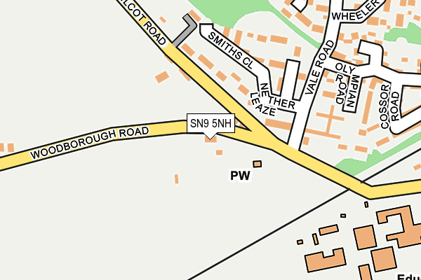 SN9 5NH map - OS OpenMap – Local (Ordnance Survey)