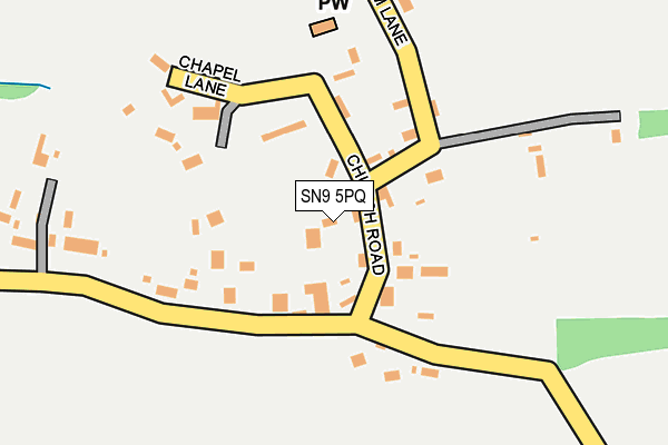 SN9 5PQ map - OS OpenMap – Local (Ordnance Survey)