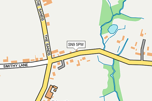 SN9 5PW map - OS OpenMap – Local (Ordnance Survey)