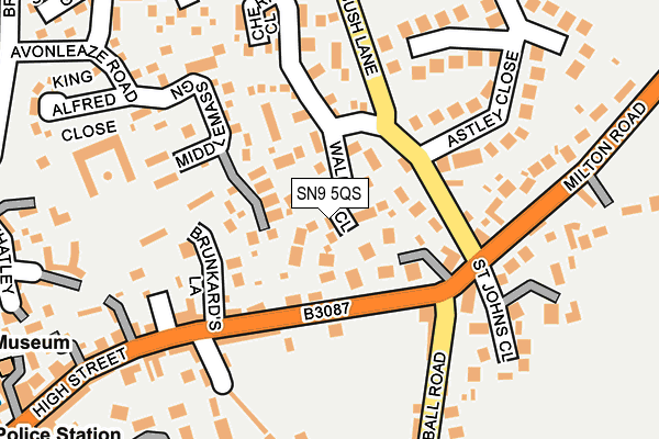 SN9 5QS map - OS OpenMap – Local (Ordnance Survey)