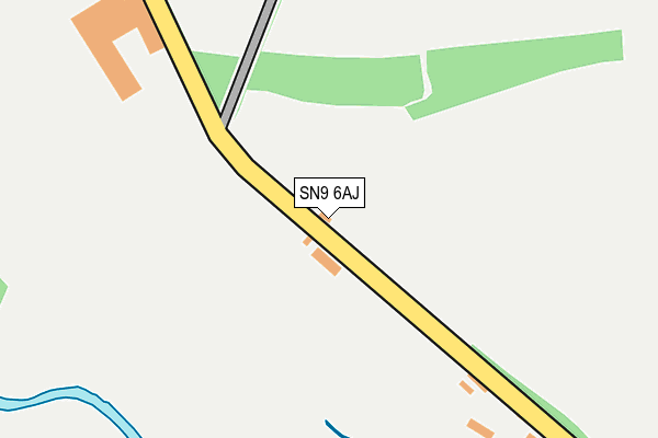 SN9 6AJ map - OS OpenMap – Local (Ordnance Survey)