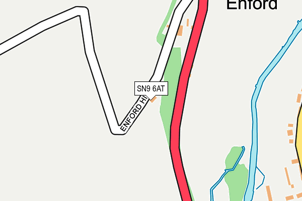 SN9 6AT map - OS OpenMap – Local (Ordnance Survey)