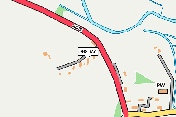 SN9 6AY map - OS OpenMap – Local (Ordnance Survey)