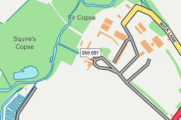 SN9 6BY map - OS OpenMap – Local (Ordnance Survey)