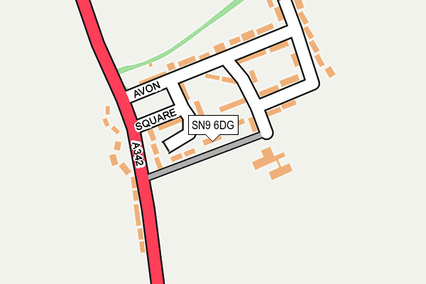 SN9 6DG map - OS OpenMap – Local (Ordnance Survey)