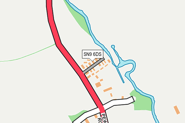 SN9 6DS map - OS OpenMap – Local (Ordnance Survey)