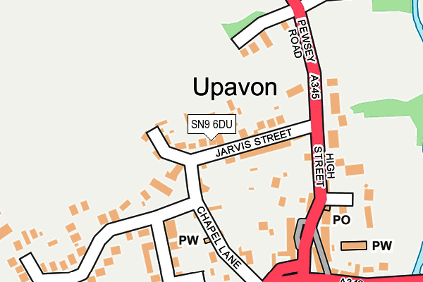 SN9 6DU map - OS OpenMap – Local (Ordnance Survey)