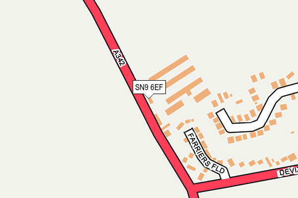 SN9 6EF map - OS OpenMap – Local (Ordnance Survey)