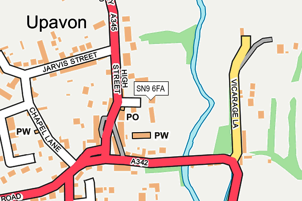 SN9 6FA map - OS OpenMap – Local (Ordnance Survey)