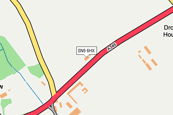 SN9 6HX map - OS OpenMap – Local (Ordnance Survey)