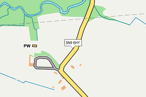 SN9 6HY map - OS OpenMap – Local (Ordnance Survey)