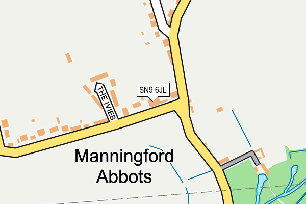 SN9 6JL map - OS OpenMap – Local (Ordnance Survey)
