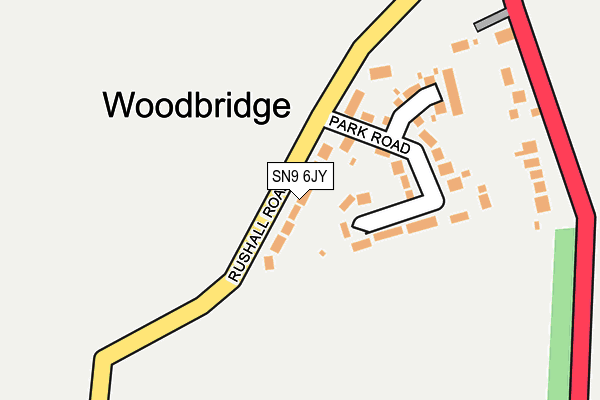 SN9 6JY map - OS OpenMap – Local (Ordnance Survey)