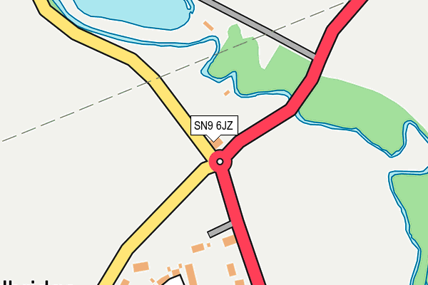 SN9 6JZ map - OS OpenMap – Local (Ordnance Survey)