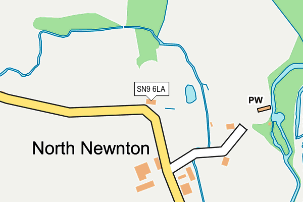 SN9 6LA map - OS OpenMap – Local (Ordnance Survey)