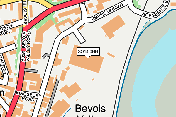 SO14 0HH map - OS OpenMap – Local (Ordnance Survey)