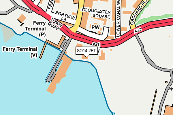 SO14 2ET map - OS OpenMap – Local (Ordnance Survey)