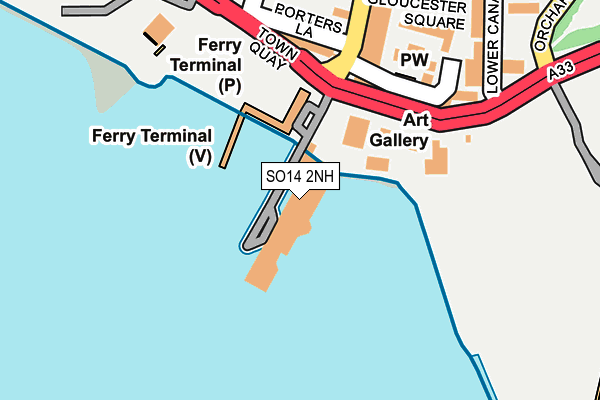 SO14 2NH map - OS OpenMap – Local (Ordnance Survey)