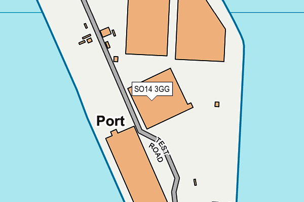 SO14 3GG map - OS OpenMap – Local (Ordnance Survey)