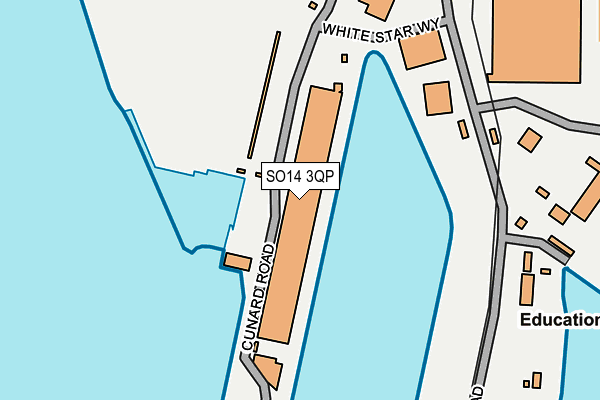 SO14 3QP map - OS OpenMap – Local (Ordnance Survey)