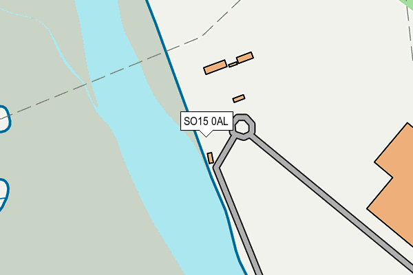 SO15 0AL map - OS OpenMap – Local (Ordnance Survey)